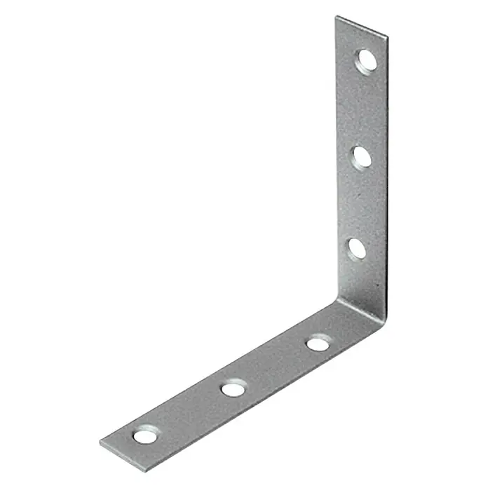 Stabilit Kutnik za stolice - 125 x 22 x 125 mm, 1 Kom., Čelik, Pocinčano - Dijagonalni pogled