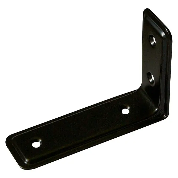 Stabilit Nosač za policu - 235 x 40 x 160 mm, Opteretivost: 30 kg, Crne boje - Dijagonalni pogled