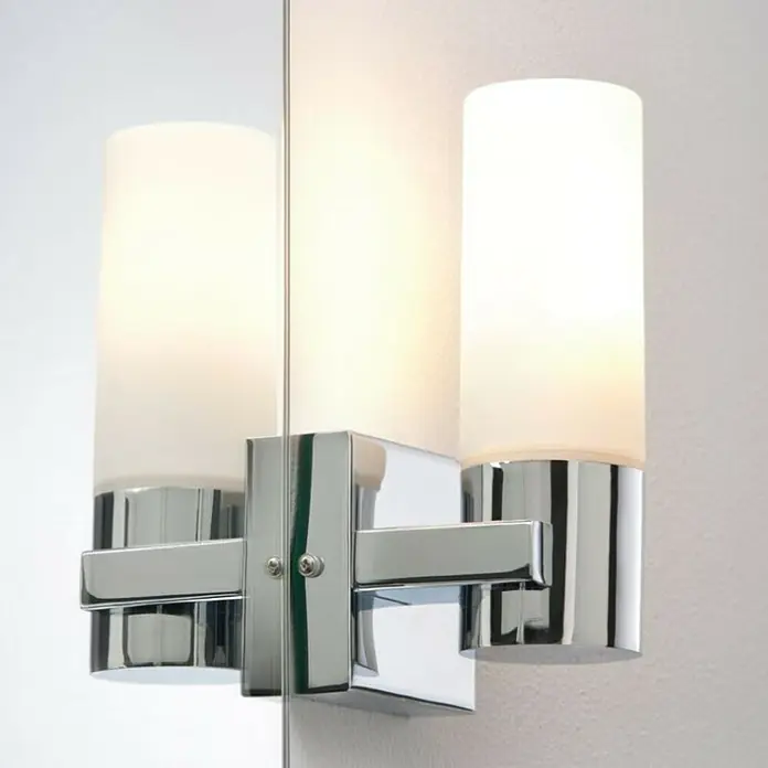 Paulmann Zidna svjetiljka - 20 W, D x Š x V: 10,5 x 8,5 x 19,5 cm, Krom, E14 - Živopisni prikaz