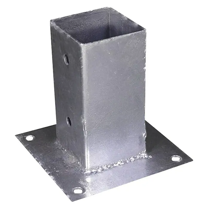 Stabilit Čahura za grede - D x Š x V: 71 x 71 x 150 mm, Čelik, Vatrom pocinčano - Dijagonalni pogled