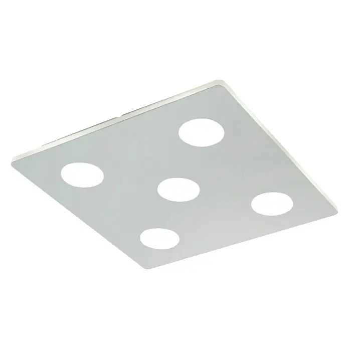 Eglo LED stropna svjetiljka Cabus - 22,5 W, D x Š x V: 350 x 350 x 45 mm, Mat nikal, Topla bijela - Pogled odozdo