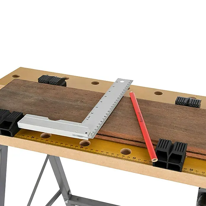 Radni stol - D x Š x V: 60,5 cm x 63 cm x 76 mm, Nosivost: 150 kg - Dijagonalni pogled