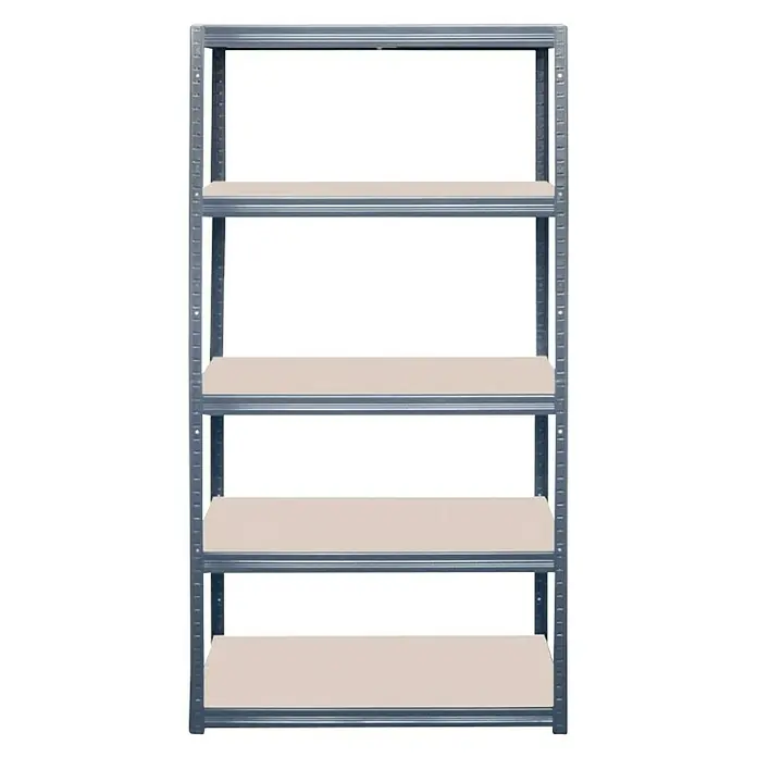 Metalni regal Futur 350 - D x Š x V: 45 x 90 x 180 cm, Nosivost: 350 kg/polica, Broj polica: 5 Kom., Antracit siva - Dijagonalni pogled