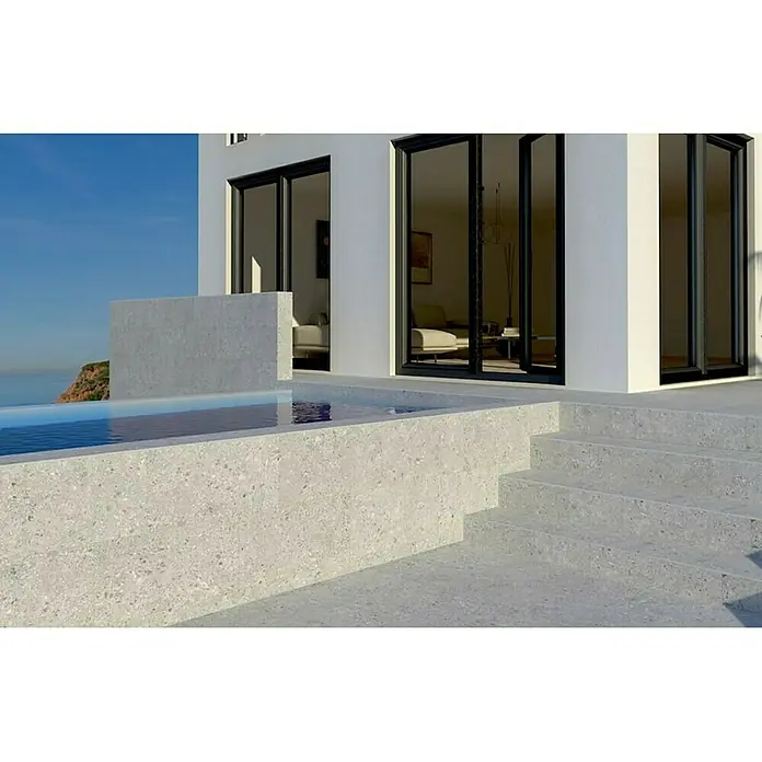 Gorenje Keramika Porculanska pločica Terrazzo - D x Š: 60 x 30 cm, Sive boje, Glazirano - Živopisni prikaz
