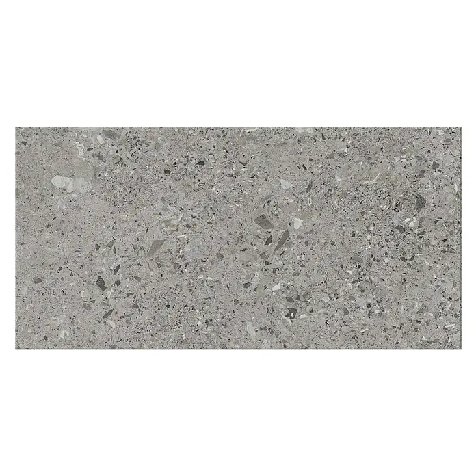 Gorenje Keramika Porculanska pločica Terrazzo - D x Š: 60 x 30 cm, Tamno sive boje, Mat - Detaljan prikaz