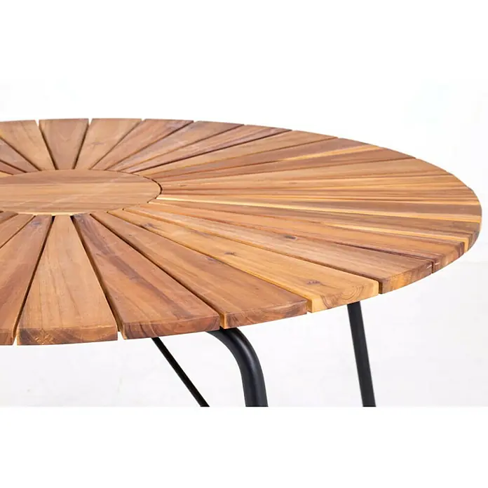 Okrugli vrtni stol Rachel - Ø x V: 130 x 73 cm, Natur - Živopisni prikaz