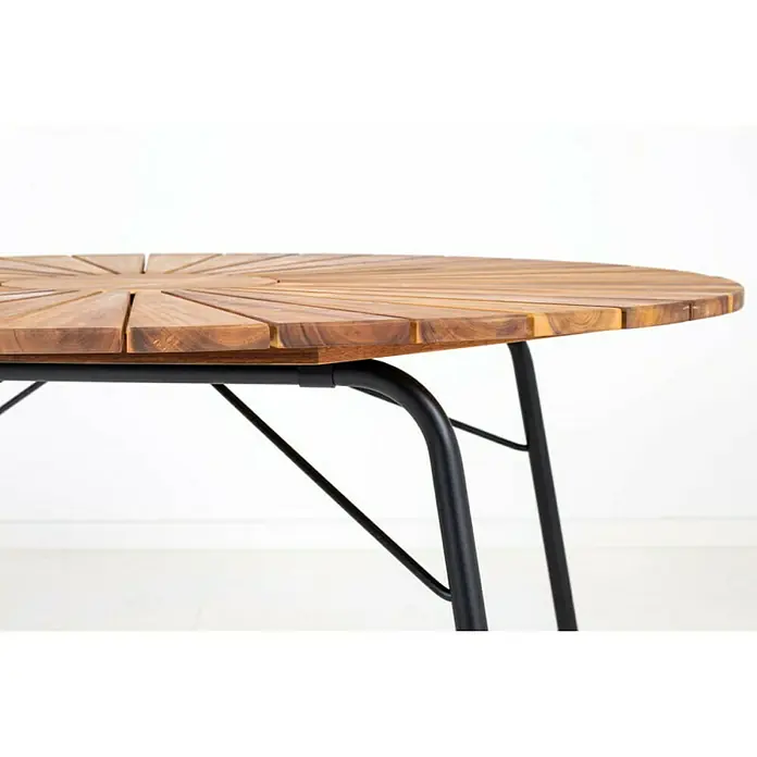 Okrugli vrtni stol Rachel - Ø x V: 130 x 73 cm, Natur - Živopisni prikaz