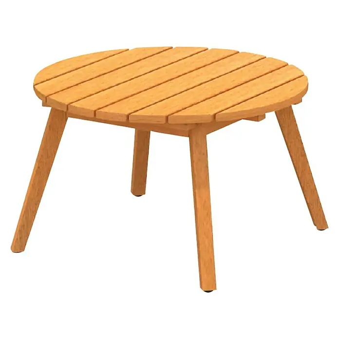Sensum Falun Okrugli vrtni pomoćni stolić - Ø x V: 51 x 32 cm, Eukaliptus, Svijetli eukaliptus - Dijagonalni pogled