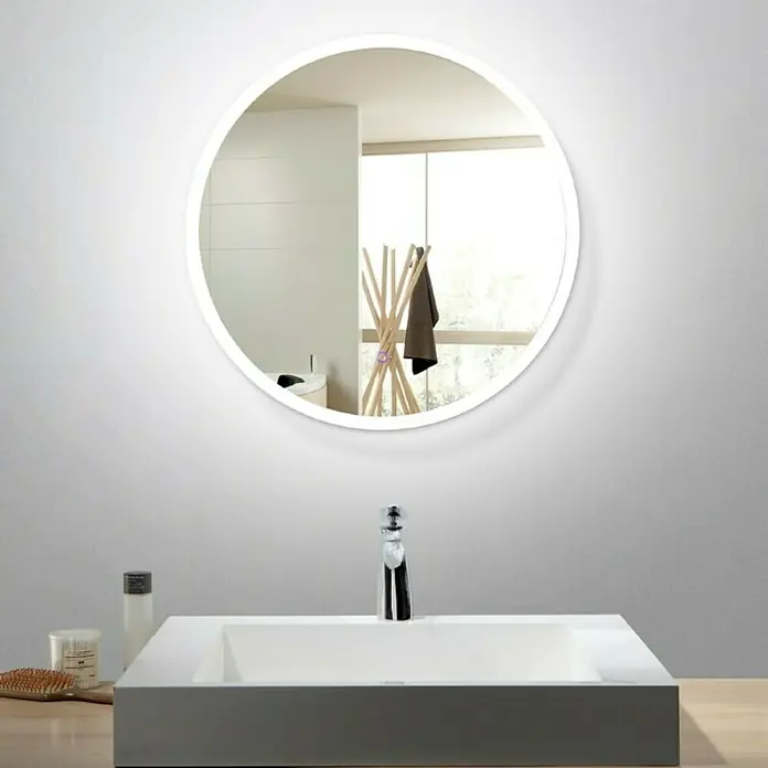Camargue Okruglo ogledalo s LED rasvjetom Exclusive - 60 cm, 10,1 W - Živopisni prikaz