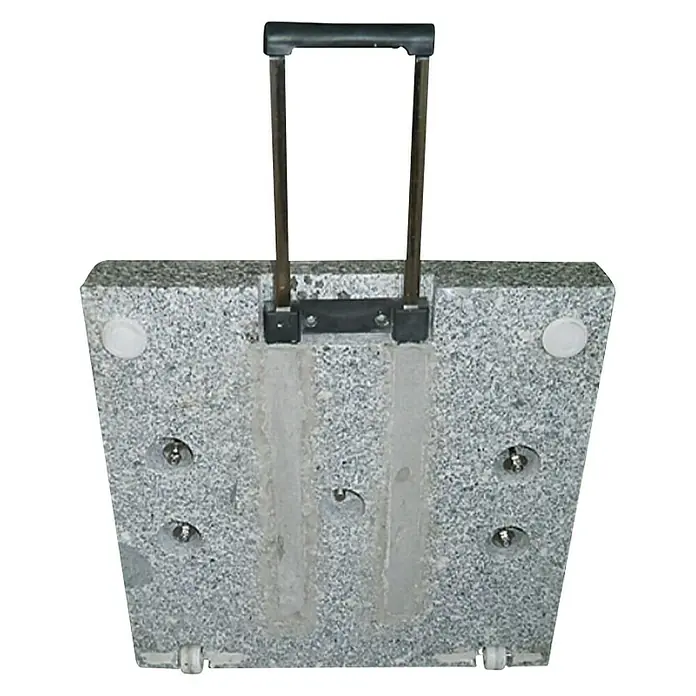 Granitni stalak za suncobran - 50 kg, Kotačići - Pogled odozdo