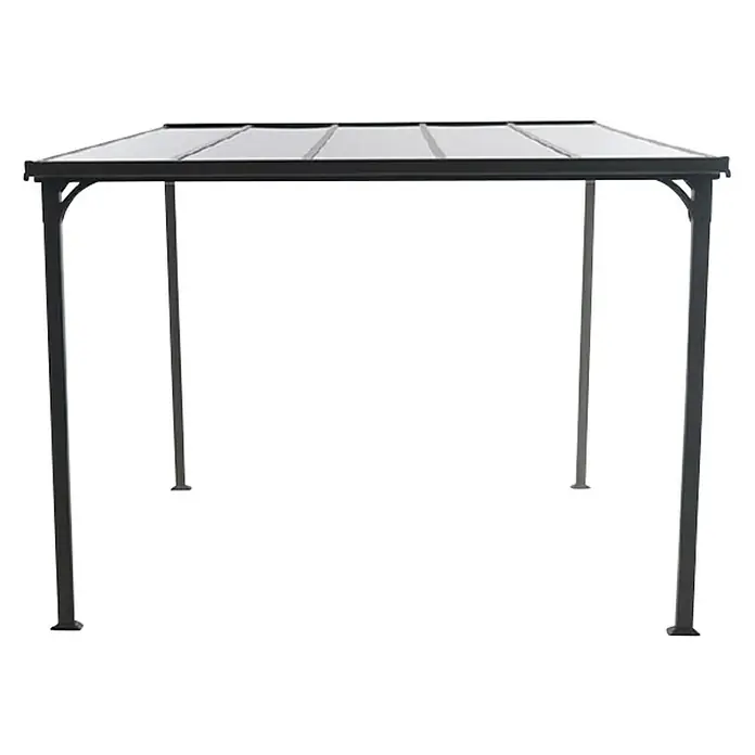 Sunfun Paviljon od aluminija Cipar - D x Š: 300 x 300 cm, Antracit - Pogled sprijeda