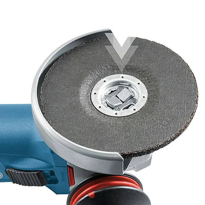 Bosch Professional X-Lock Kutna brusilica GWX 750-125 - 750 W, Promjer rezne ploče: 125 mm, Broj okretaja pri praznom hodu: 11.000 okr/min - Detaljan prikaz