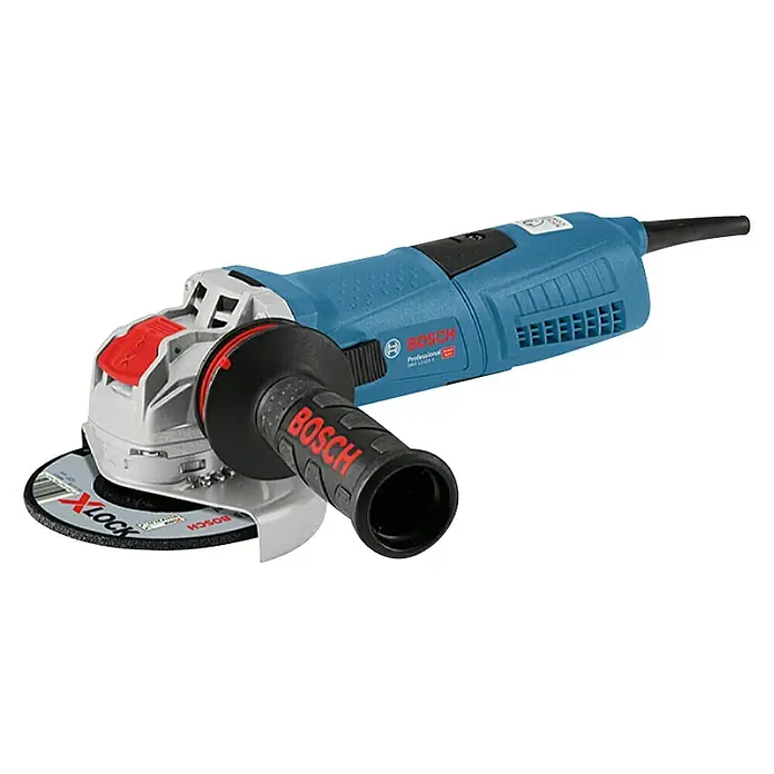 Bosch Professional X-Lock Kutna brusilica GWX 13-125 S - 1.300 W, Promjer rezne ploče: 125 mm, Broj okretaja pri praznom hodu: 2.800 okr/min - Dijagonalni pogled