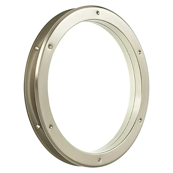 Mottez Brodsko okno za vrata - Metal, Srebrne boje, Ostakljeno: Prozirno, Promjer: 39 cm - Dijagonalni pogled