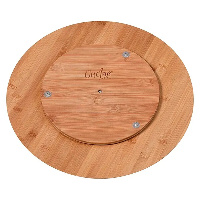 CUCINE Okretna drvena ploča - Bambus, Promjer: 40 cm - Pogled odozgo