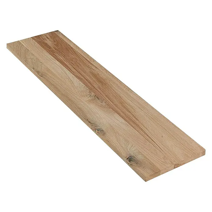 Exclusivholz Masivna drvena lijepljena ploča - Hrast, 800 x 200 x 20 mm - Dijagonalni pogled