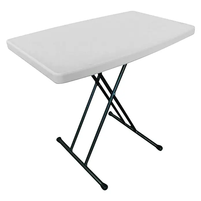 Stol za kampiranje - D x Š x V: 76 x 50 x 64,5 cm, Bijele boje - Dijagonalni pogled