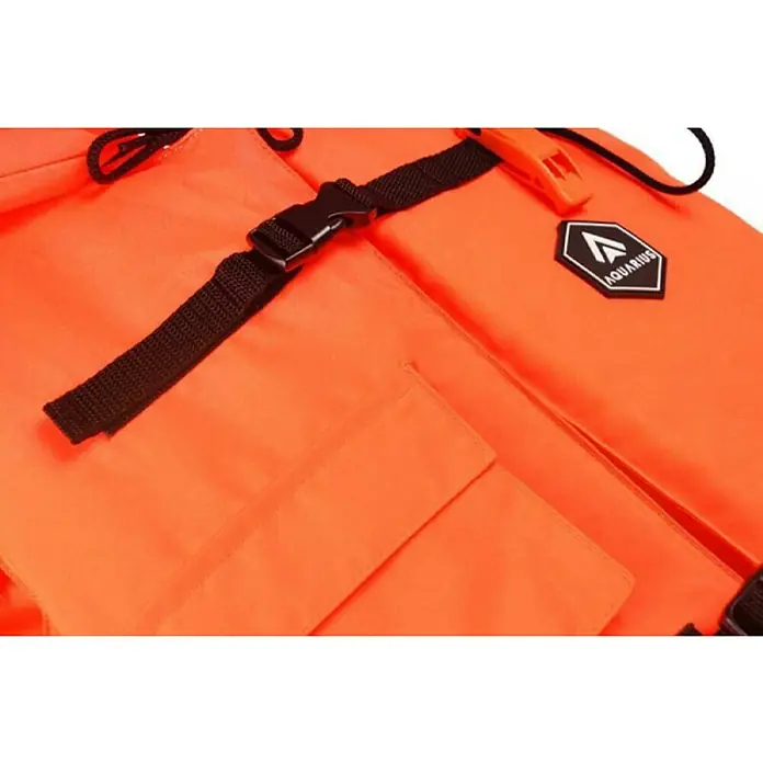 Prsluk za spašavanje AQ 100 N - 60 - 70 kg, 80 N, Narančaste boje - Detaljan prikaz