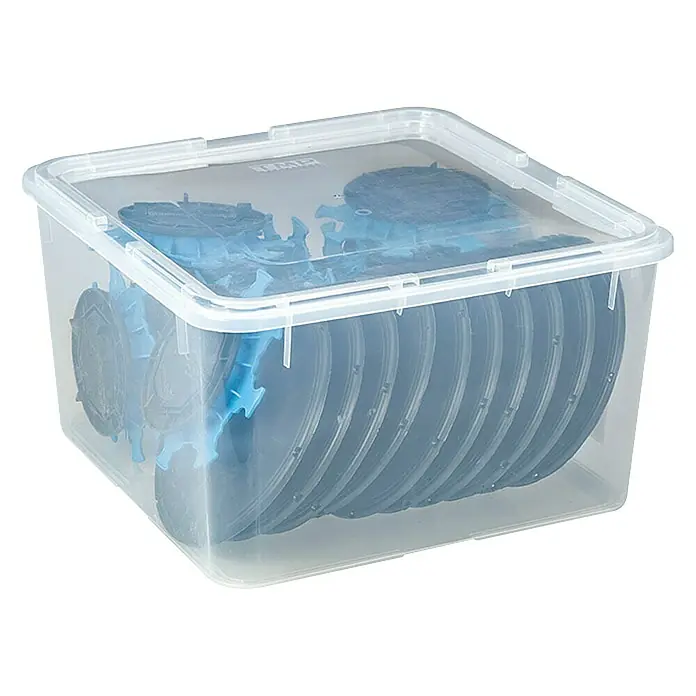 Nosač za ploču - 6 kom, Podešavanje po visini: 8 cm - 14 cm, PVC - Dijagonalni pogled
