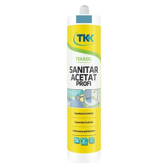 Sanitarni silikon Tekadom - Plave boje, 300 ml - Pogled sprijeda