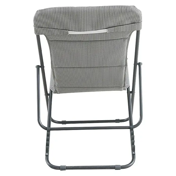 Sunfun Vrtna ležaljka - D x Š: 140 x 70 cm, Tekstil, Svijetlosive boje, Preklopno - Pogled straga