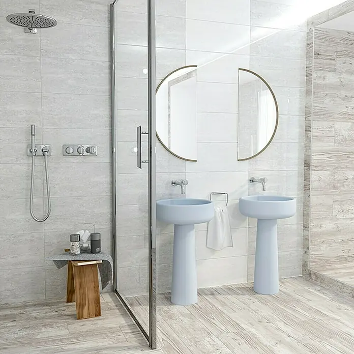 Gorenje Keramika Porculanska pločica Rustic - 22,5 x 90 cm, Bijele boje, Mat - Živopisni prikaz