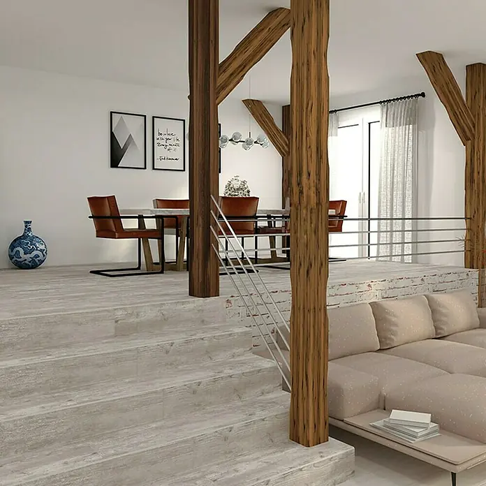 Gorenje Keramika Porculanska pločica Rustic - 22,5 x 90 cm, Sive boje, Mat - .