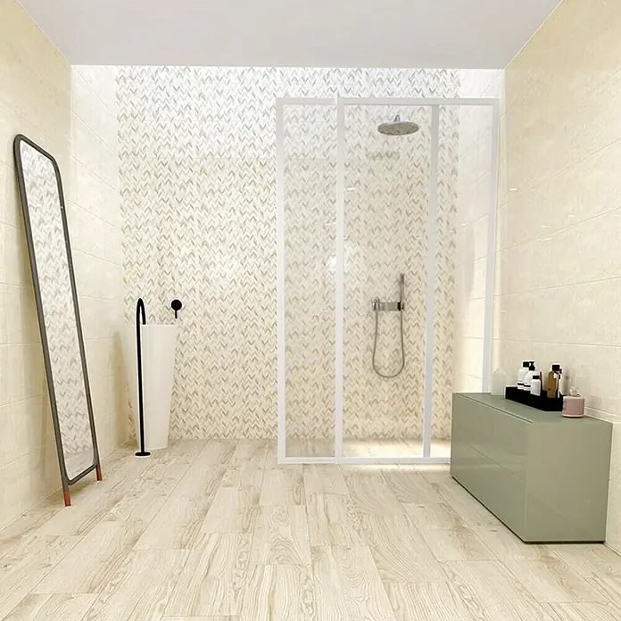 Gorenje Keramika Dekorativna pločica Larissa Chevron - 60 x 25 cm - Živopisni prikaz