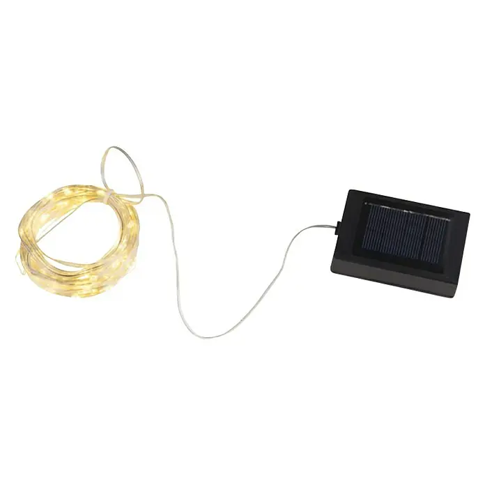 Globo Solar-Lichterkette - 120-flammig, IP44, Länge: 1,35 m - Diagonale Ansicht