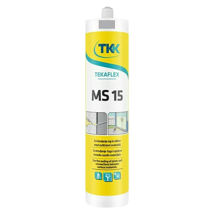 Masa za brtvljenje Tekaflex MS 15 - Sive boje, 290 ml - Pogled sprijeda