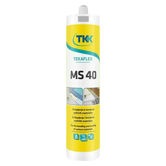 Masa za brtvenje TKK Tekaflex MS 40 - Sive boje, 290 ml - Pogled sprijeda