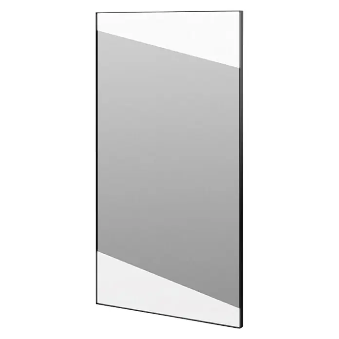 Baden Haus Qubo Ogledalo s LED rasvjetom - 3 x 60 cm, Rasvjeta, S kutnim rubovima - Dijagonalni pogled