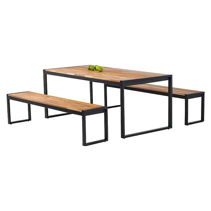Vrtni stol Monika - D x Š x V: 180 x 90 x 76 cm, Natur - Dijagonalni pogled
