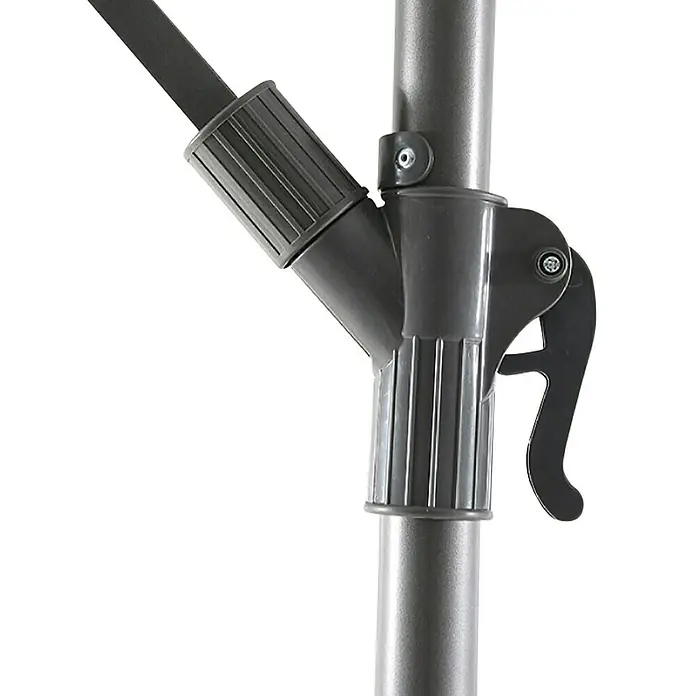 Sunfun Viseći suncobran Toscana - Svijetlosive boje, Promjer: 300 cm - Detaljan prikaz