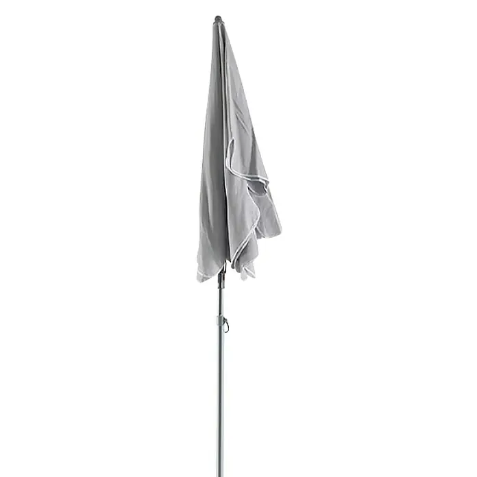 Sunfun Balkonski suncobran Messina II - Svijetlosive boje, 180 x 120 cm - Pogled sprijeda