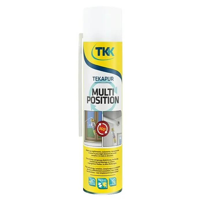 PU montažna pjena Tekapur Multiposition 360° - 600 ml - Pogled sprijeda