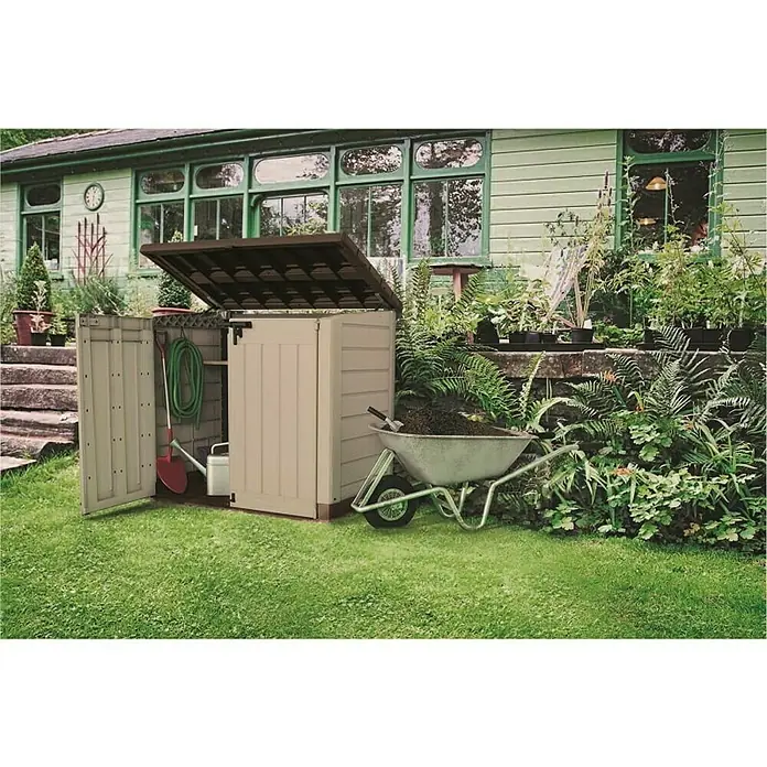 Keter Vrtna kutija za pohranu Store it out MAX - D x Š x V: 145,5 x 82 x 125 cm, Plastika - Živopisni prikaz