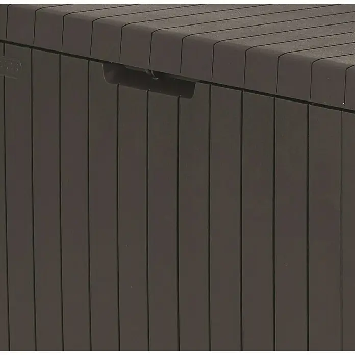 Keter Storage-Box City Box - L x B x H: 44 x 57,8 x 55 cm, Kunststoff, Anthrazit - Detailaufnahme