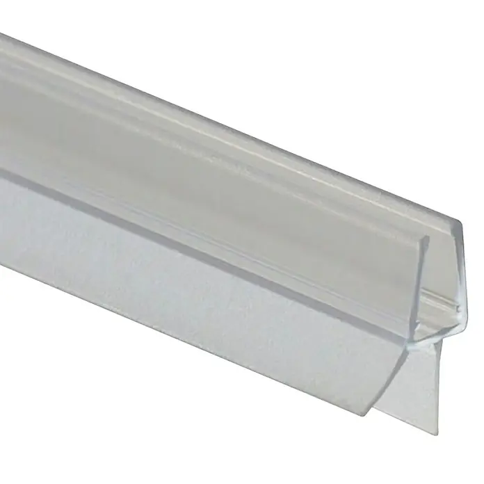Profil za odbijanje vode - Plastika, Prozirno, Duljina: 100 cm - Dijagonalni pogled