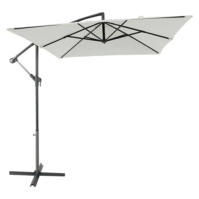 Viseći suncobran Verona - Natur, D x Š: 200 x 250 cm - Dijagonalni pogled