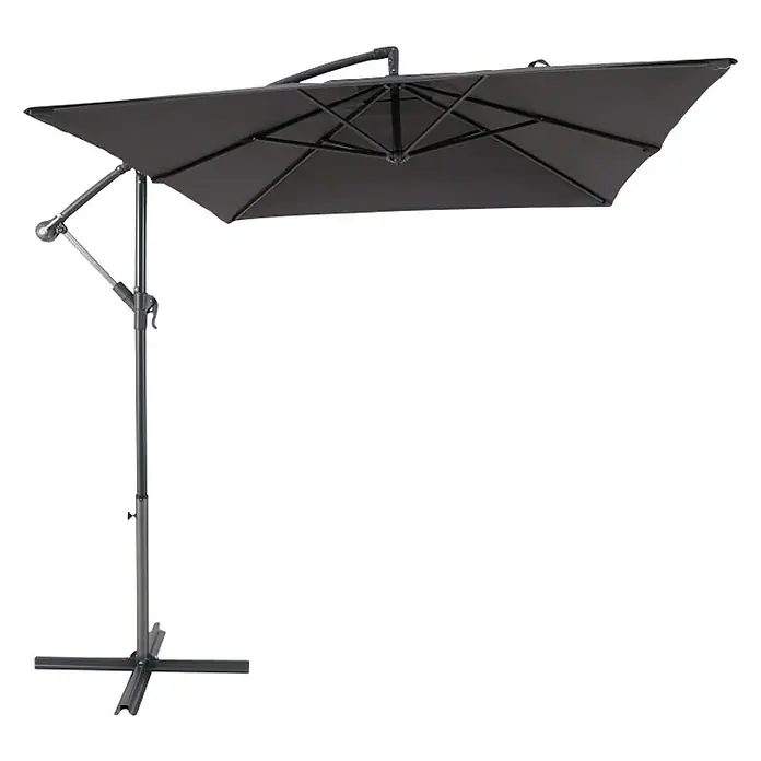Viseći suncobran Verona - Antracit, D x Š: 200 x 250 cm - Dijagonalni pogled