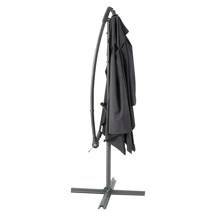 Viseći suncobran Verona - Antracit, D x Š: 200 x 250 cm - Dijagonalni pogled