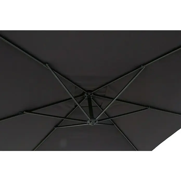 Viseći suncobran Verona - Antracit, D x Š: 200 x 250 cm - Detaljan prikaz