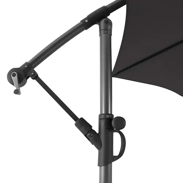 Viseći suncobran Verona - Antracit, Promjer: 350 cm - Detaljan prikaz