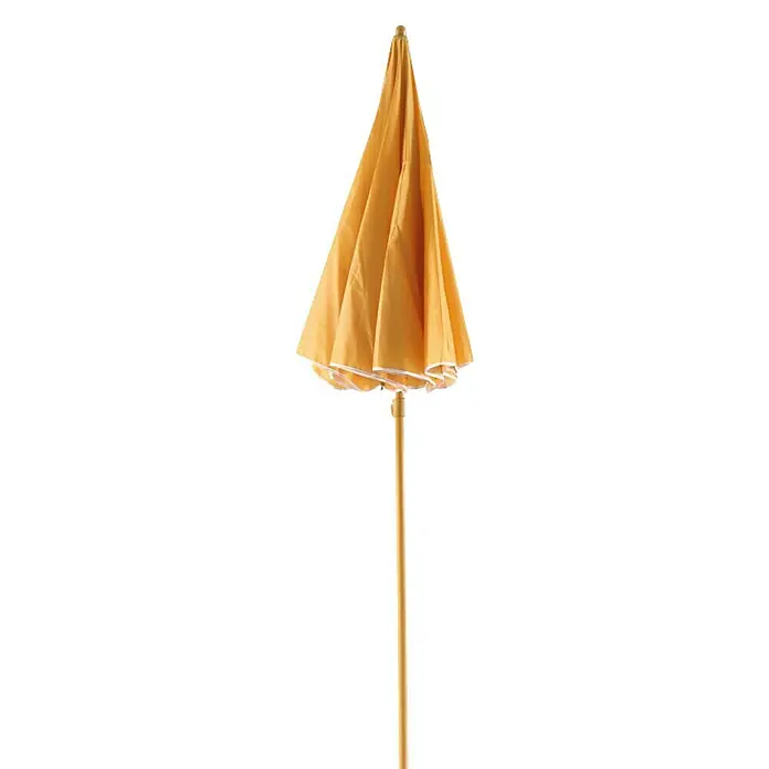 Suncobran za plažu - Žute boje, Promjer: 180 cm - Pogled sprijeda