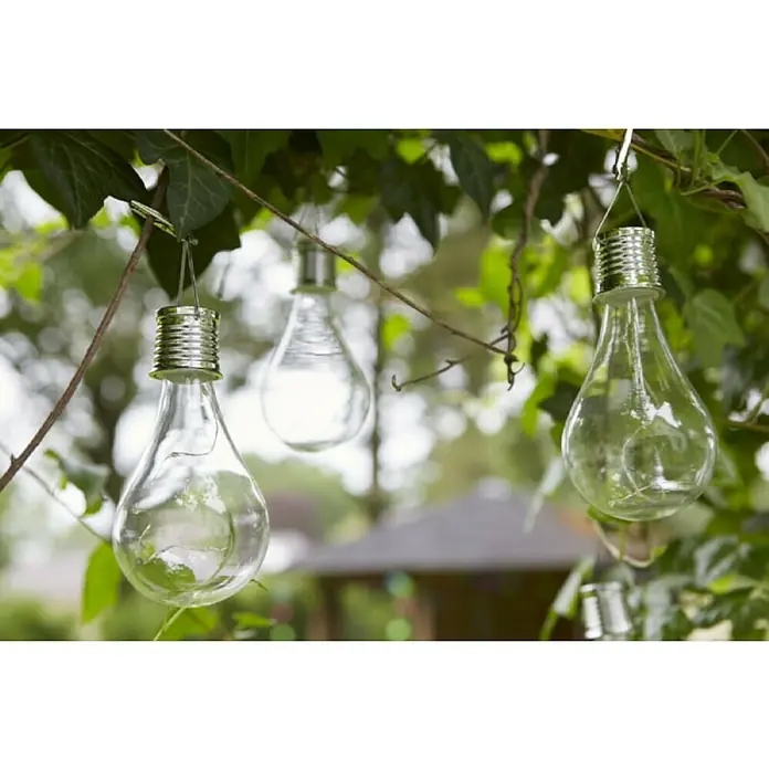 Luxform Solarna viseća svjetiljka - LED, Prozirno, Š x V: 6 x 13,5 cm - Živopisni prikaz