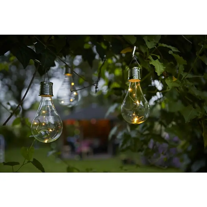 Luxform Solarna viseća svjetiljka - LED, Prozirno, Š x V: 6 x 13,5 cm - Živopisni prikaz