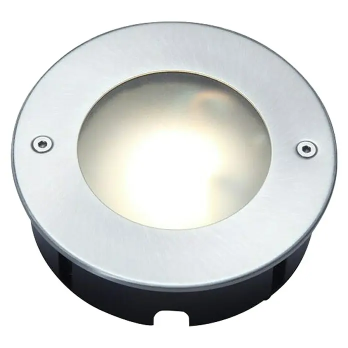 Lutec LED ugradbena svjetiljka, okrugla Strata - 9,3 W, Ø x V: 120 x 35 mm, Srebrne boje, Topla bijela - Pogled odozgo