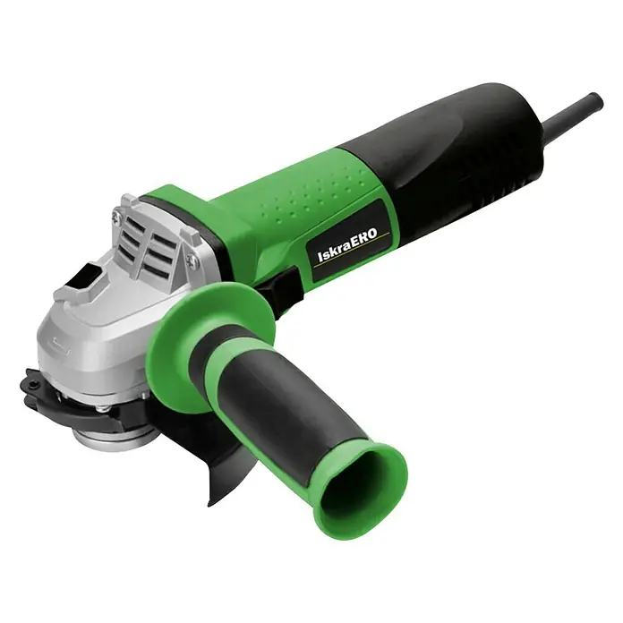 Iskra ERO Kutna brusilica IE-AG750 - 750 W, Promjer rezne ploče: 115 mm, Broj okretaja pri praznom hodu: 0 okr/min - 12.000 okr/min - Dijagonalni pogled