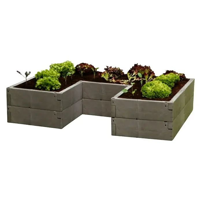 Juwel Visoka gredica - 125 x 185 x 40 cm, Plastika - Dijagonalni pogled